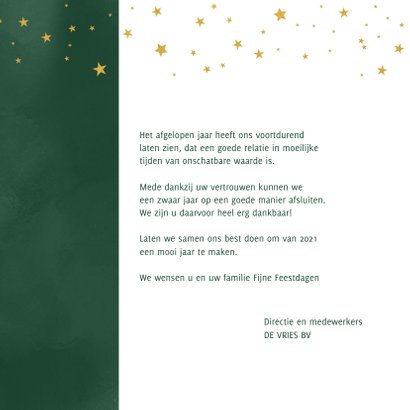 Kerstkaart Samen gaan we er een mooi jaar van maken 3