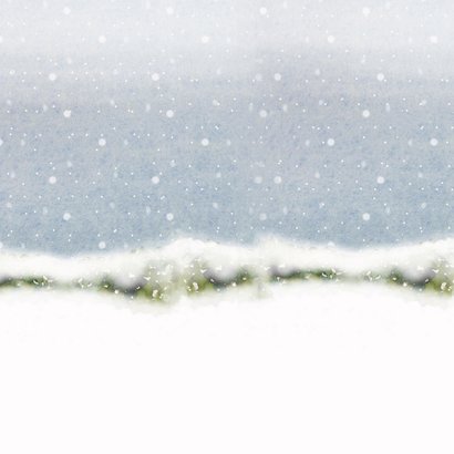 Kerstkaart samen muziek maken Achterkant