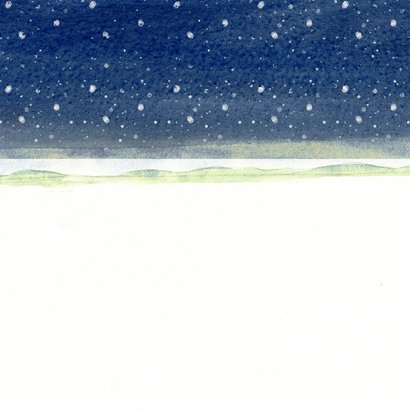 Kerstkaart samen op de schaatsen Achterkant