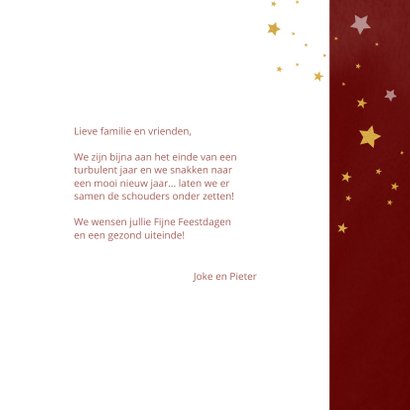 Kerstkaart Samen werken aan een mooi 2021 3