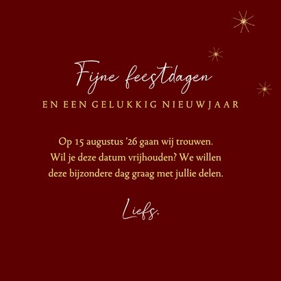 Kerstkaart Save the Date met kabouter 3