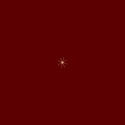 Kerstkaart Save the Date met kabouter Achterkant