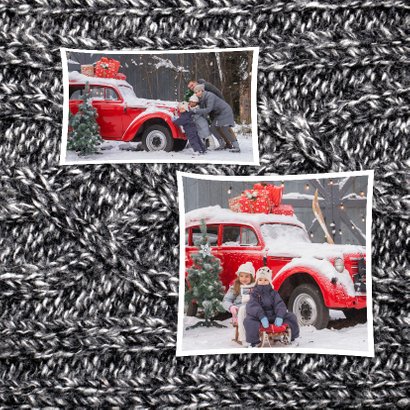 Kerstkaart grappig Sending Warm Wishes Grey 2