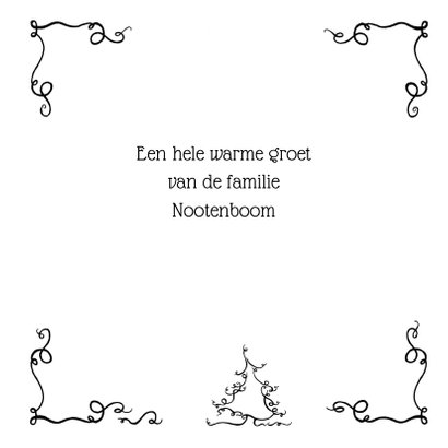 Kerstkaart sierlijk JB 3