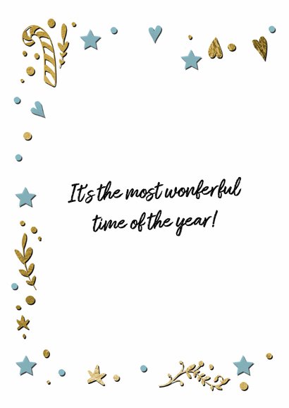 Kerstkaart sierlijke handlettering - LO 2