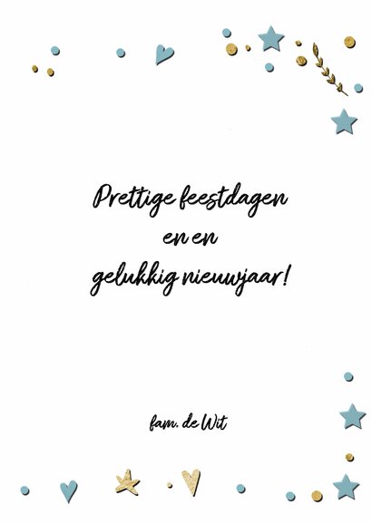 Kerstkaart sierlijke handlettering - LO 3