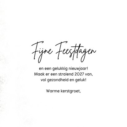 Kerstkaart sneeuw met label 3
