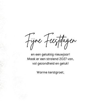Kerstkaart sneeuw met label 3