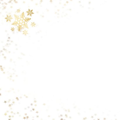 Kerstkaart sneeuwvlok - een gouden kerst 2