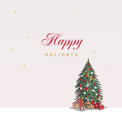 Kerstkaart sportwagen rood 3