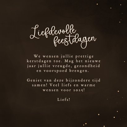 Kerstkaart sprankelend hart liefdevolle kerst met foto 3