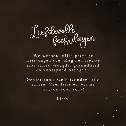 Kerstkaart sprankelend hart liefdevolle kerst met foto 3