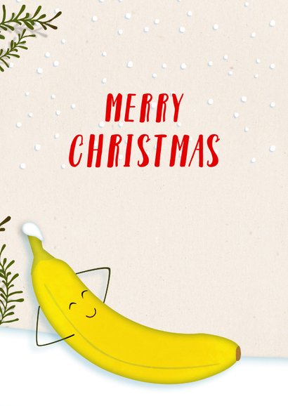 Kerstkaart staand Hakuna Banana! 2