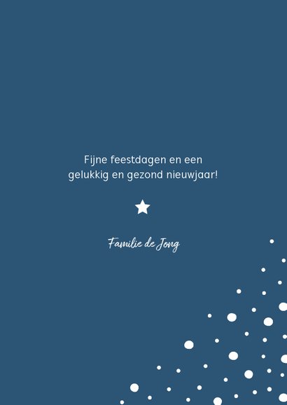 Kerstkaart staand happy holidays met confetti sneeuwvlokken 3