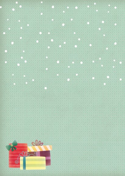 Kerstkaart staand pinguïn met muts 2