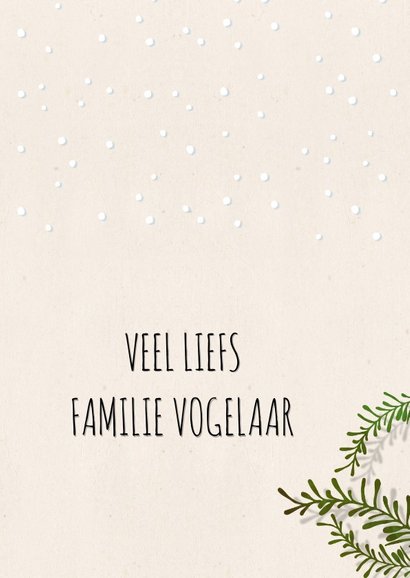 Kerstkaart staand pinguïn 3