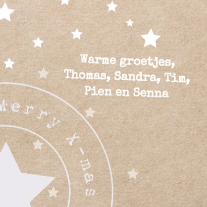 Kerstkaart - stempel kraft 3