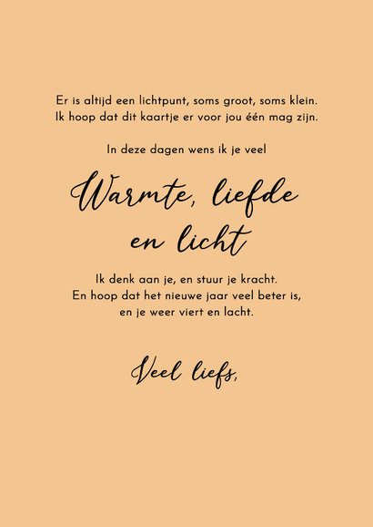 Kerstkaart ster kaarsen 3