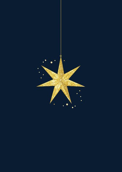 Kerstkaart sterkte tijdens de feestdagen kerstster 2