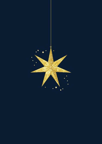 Kerstkaart sterkte tijdens de feestdagen kerstster 2
