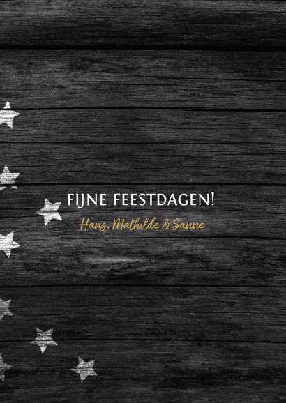 Kerstkaart sterren lijst foto baby 3