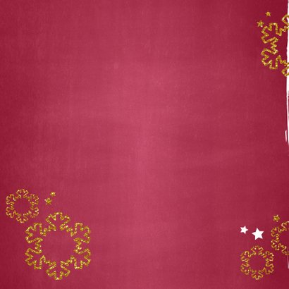Kerstkaart stijlvol en hip foto rood krijtbord 2