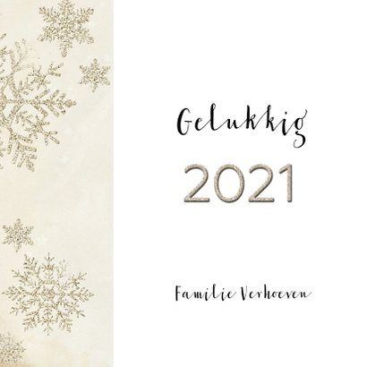 Kerstkaart stijlvol klassiek taupe 2021 3