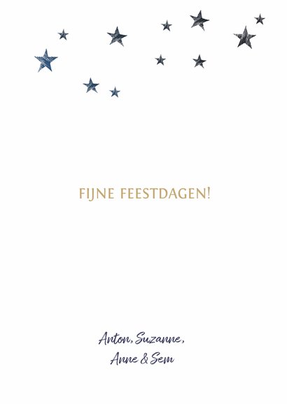 Kerstkaart stijlvol met foto's 3