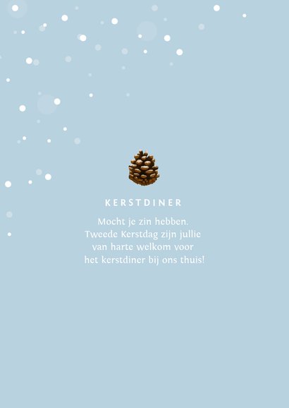 Kerstkaart stijlvol winter met foto 2