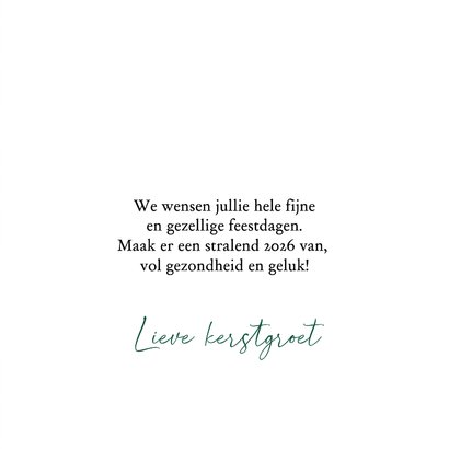 Kerstkaart stijlvolle kersttakken kerstsfeer 3