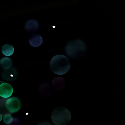 Kerstkaart stijlvolle lichtjes boom Achterkant