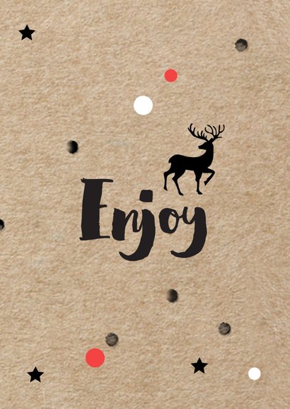 Kerstkaart stoer - brush script 2