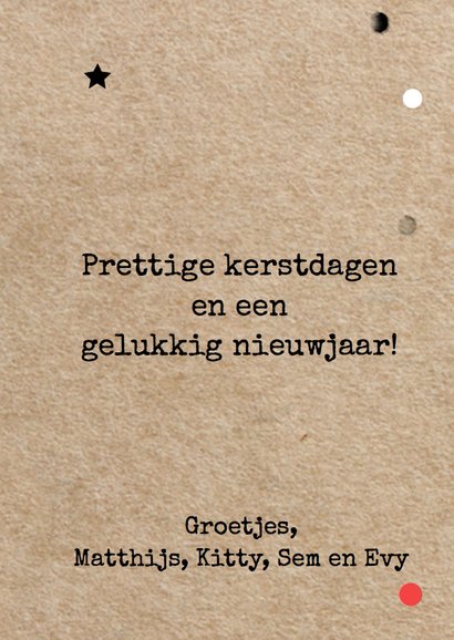 Kerstkaart stoer - brush script 3