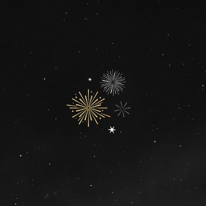 Kerstkaart super bedankt vuurwerk Achterkant