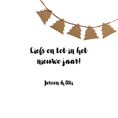 Kerstkaart tekening hart 3