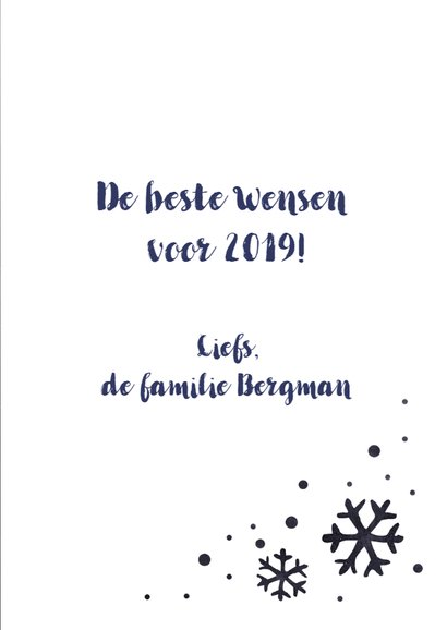 Kerstkaart tekstueel met krijt 3