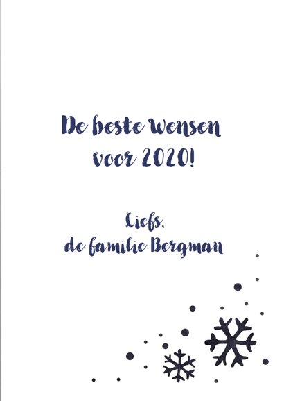 Kerstkaart tekstueel met krijt 3
