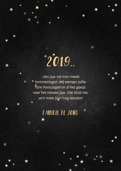 Kerstkaart terugblik op 2019 fotocollage polaroid 3