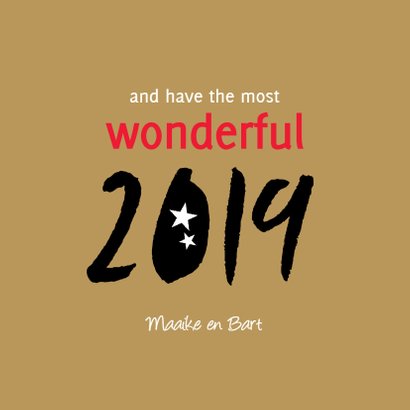 Kerstkaart the most wonderful time 3