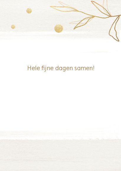 Kerstkaart touch of gold 3