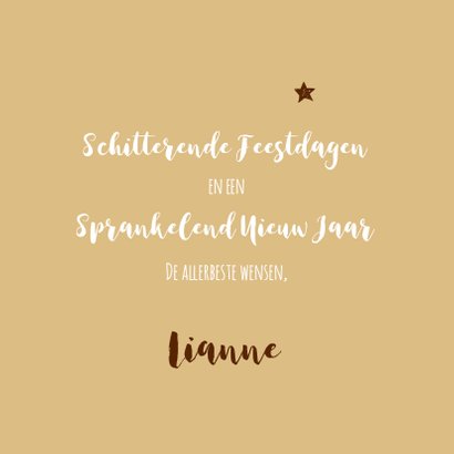 Kerstkaart trendy collage Sparkle Cheers 3