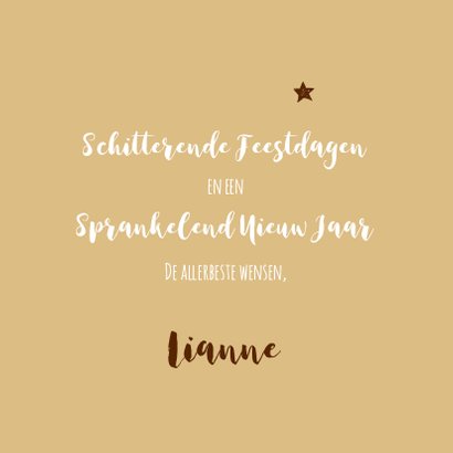 Kerstkaart trendy collage Sparkle Cheers 3