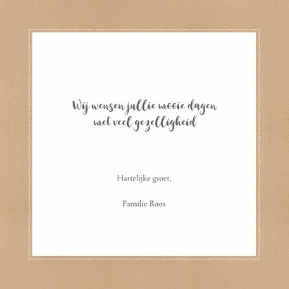 Kerstkaart typografie kraft foto - Bc 3