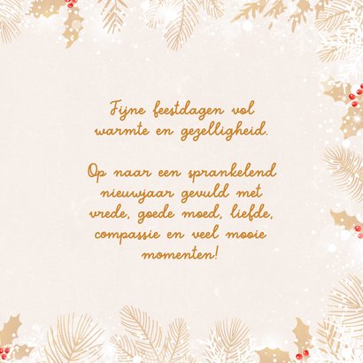 Kerstkaart typografisch kerstkus door de brievenbus 3