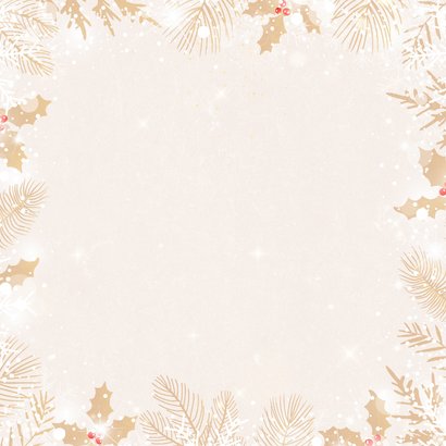 Kerstkaart typografisch kerstkus door de brievenbus Achterkant