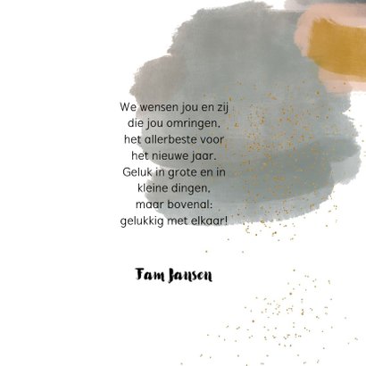 Kerstkaart verf joyful 3