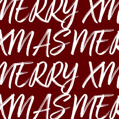Kerstkaart vierkant met handgeschreven tekst en foto 2