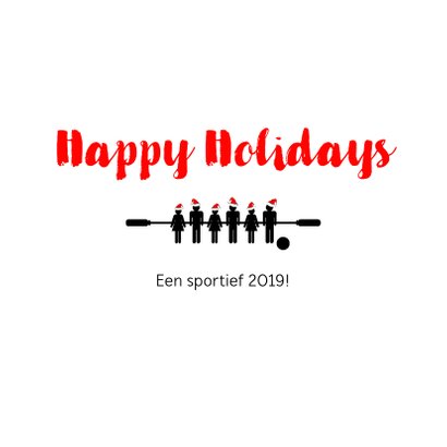 Kerstkaart voetbalvereniging All Stars 2