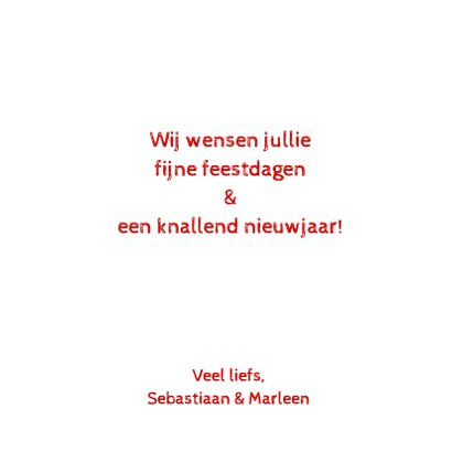 Kerstkaart vogeltje met kerstmuts op 3