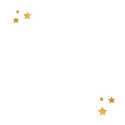 Kerstkaart vrolijk goud Achterkant